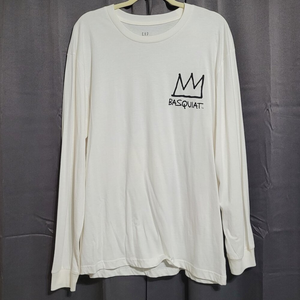 Gap × Jean-Michel Basquiat Graphic Long Sleeve Large T-Shirt NWT